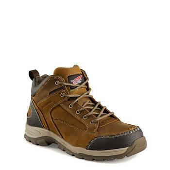 Red Wing Férfi TruHiker 5-inch Safety Toe Túrabakancs Gesztenyebarna